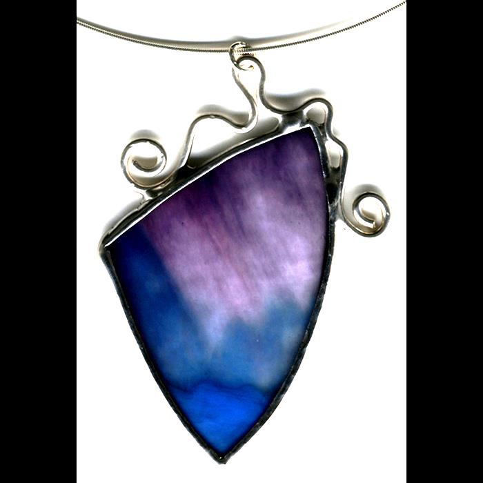 jennifer daggs stained glass pendant photo by artist